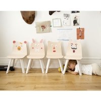 Lot de 2 Chaises Lapin Play - Bouleau